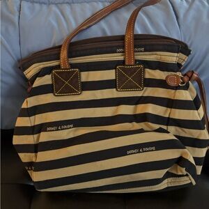 Dooney & Bourke Striped Tote Bag